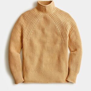 J. Crew ‘Relaxed Rollneck Sweater’ in 100% Cotton “Sandy Beach” Tan Size XXS